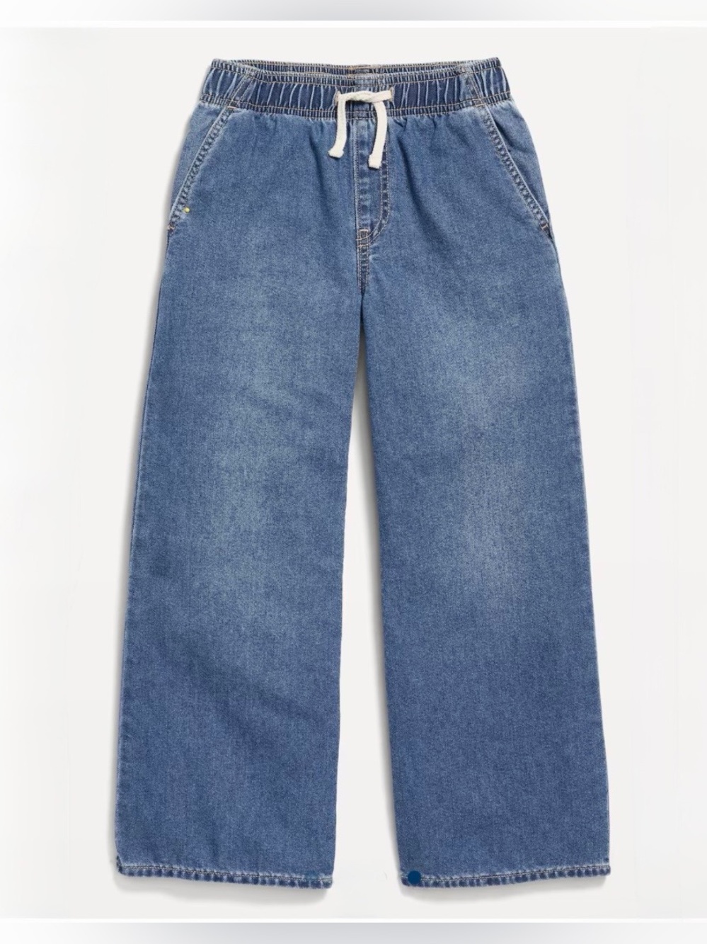 OLD NAVY High Rise Baggy Wide-Leg Pull-On Jeans